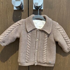 Mayoral Cozy Cable Knit Baby Cardigan